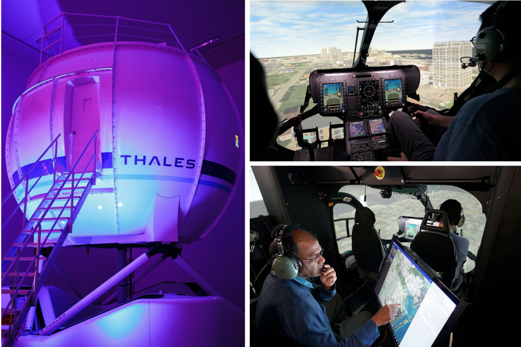 Helicopter flight simulator. Thales тренажер. Helicopter Simulator VR 2021. Thales flytx. Стенд Thales.